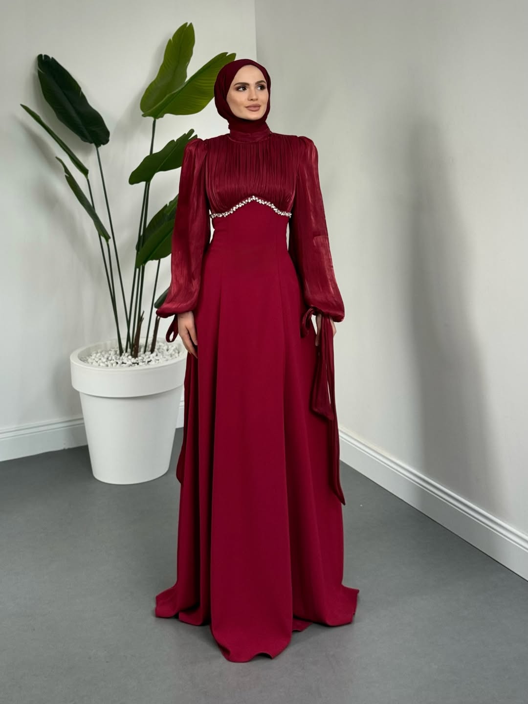 Shabnam Beli Taşlı Abiye Taş