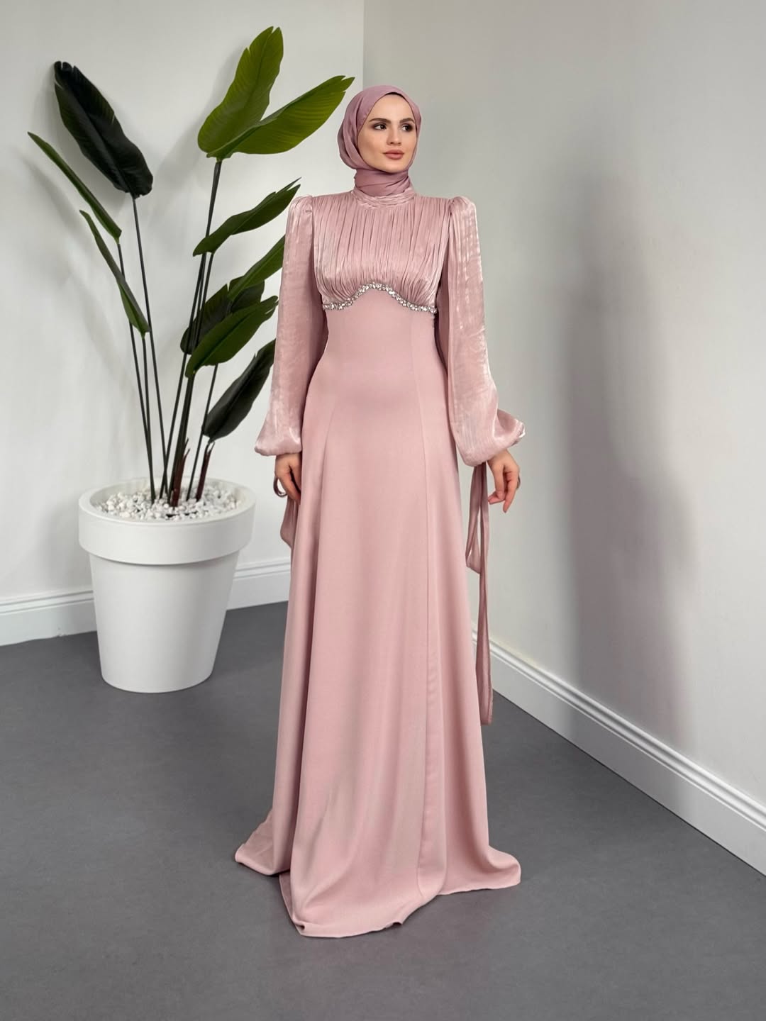 Shabnam Beli Taşlı Abiye Taş