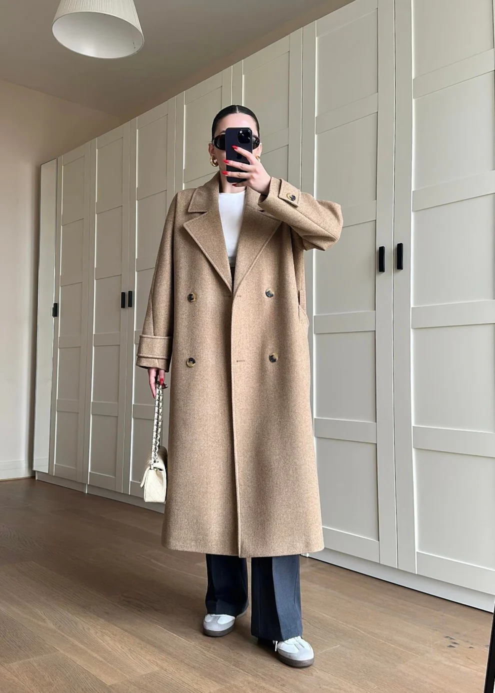 Kelebek Yakalı Kaban CAMEL