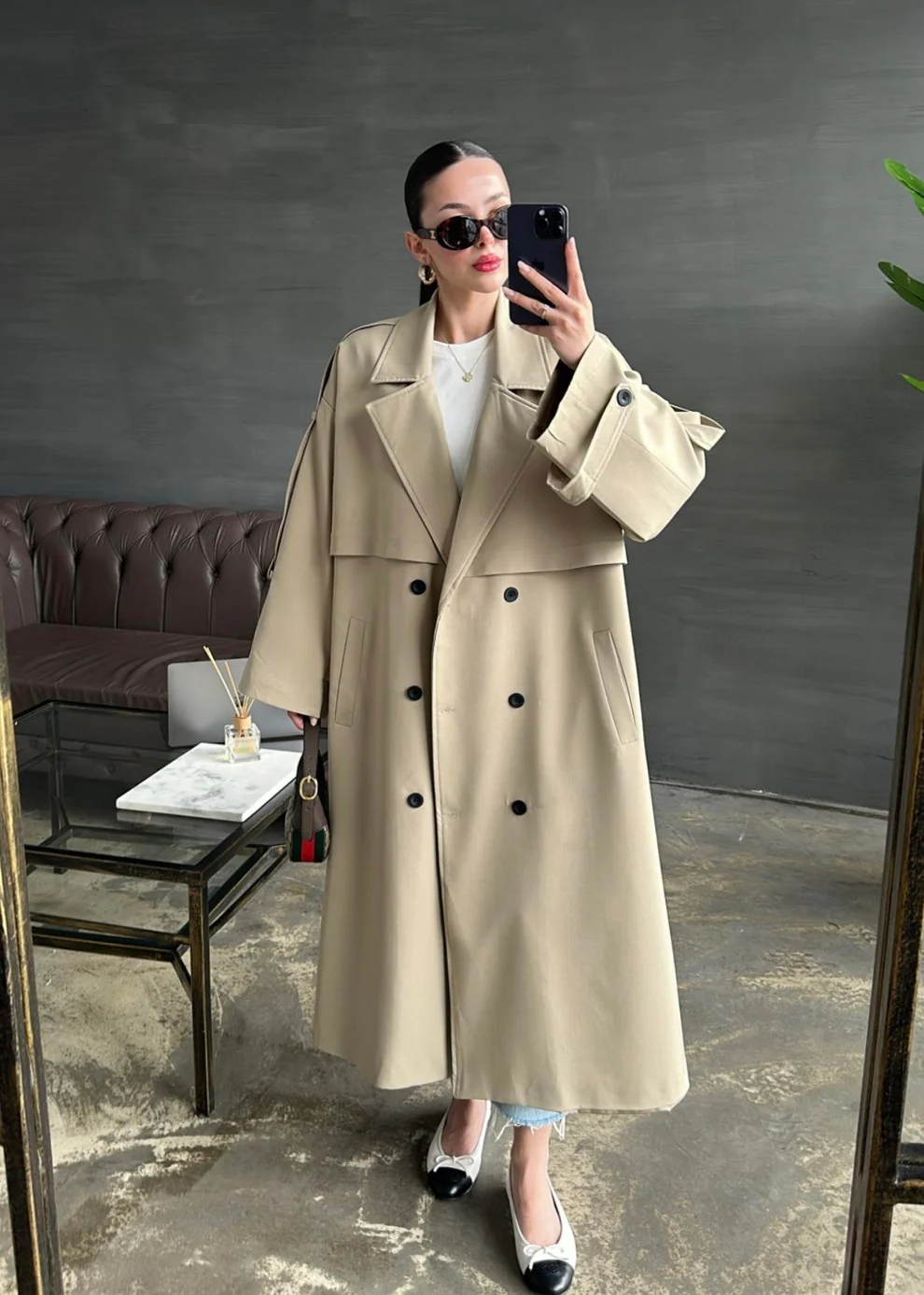 Gabardin Premium Trençkot BEJ